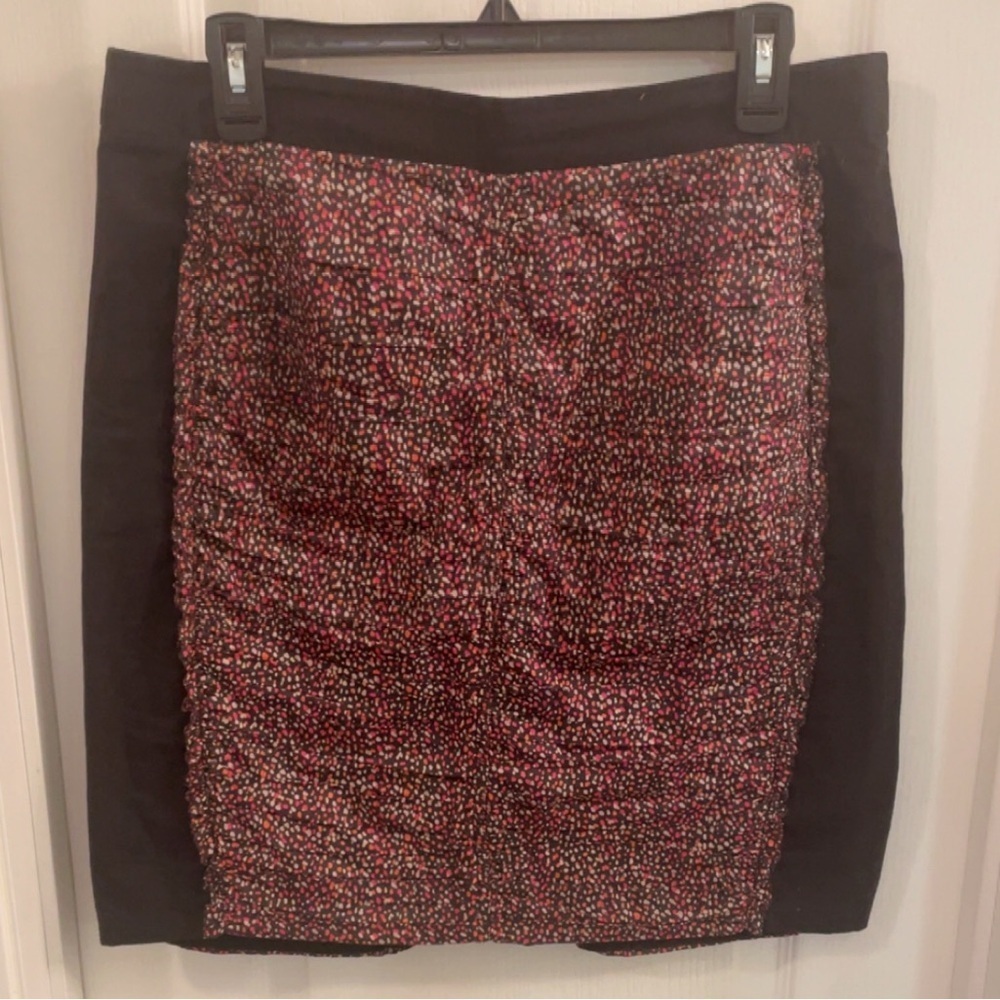 J. Crew Black and Multicolored Patterned Skirt - Picture 2 of 5
